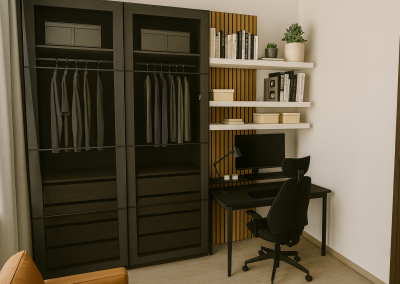 Interiér design pro mladého muže